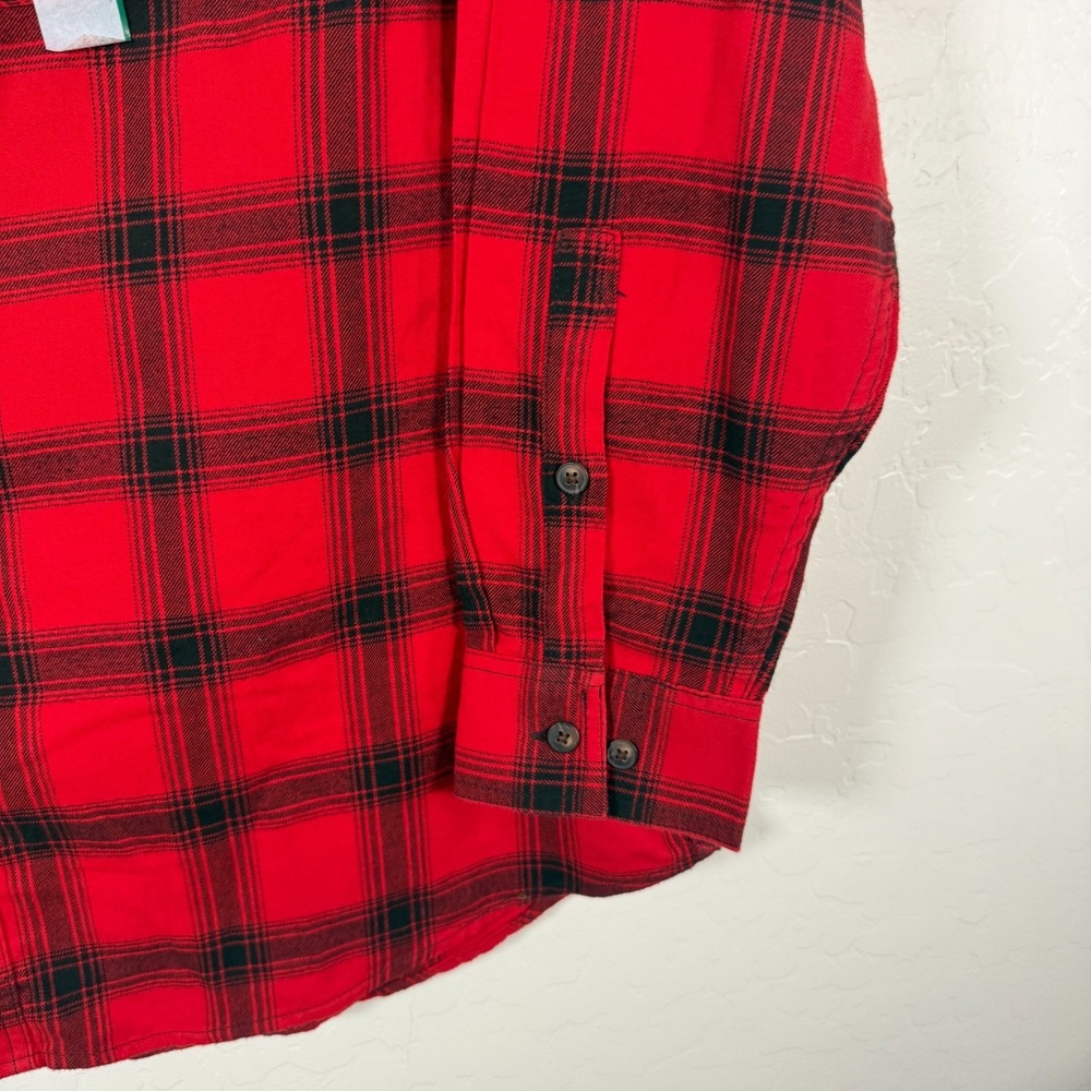 Duluth 40 Grit Flannel Work Shirt Mens XL Red Black Button Down Plaid Outdoor - Picture 3 of 10